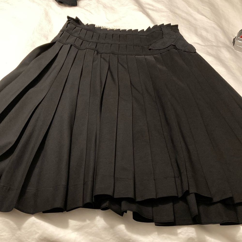 Spectacular Cacharel butterfly high waisted pleated skirt